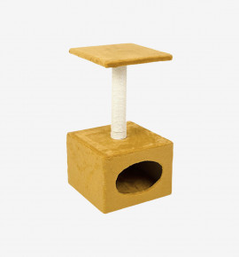 RioAndMe Cat Activity Tree and Scratching Post Carpeted Natural