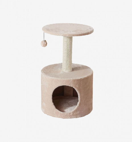 RioAndMe Cat Activity Tree and Scratching Post Carpeted Natural