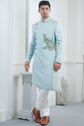 Silk Jacquard Jodhpuri Suit
