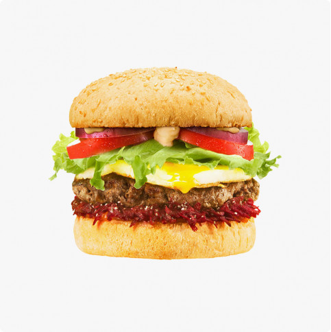 Fresh Burgerfuel Beef Burger With Vegetable Slices