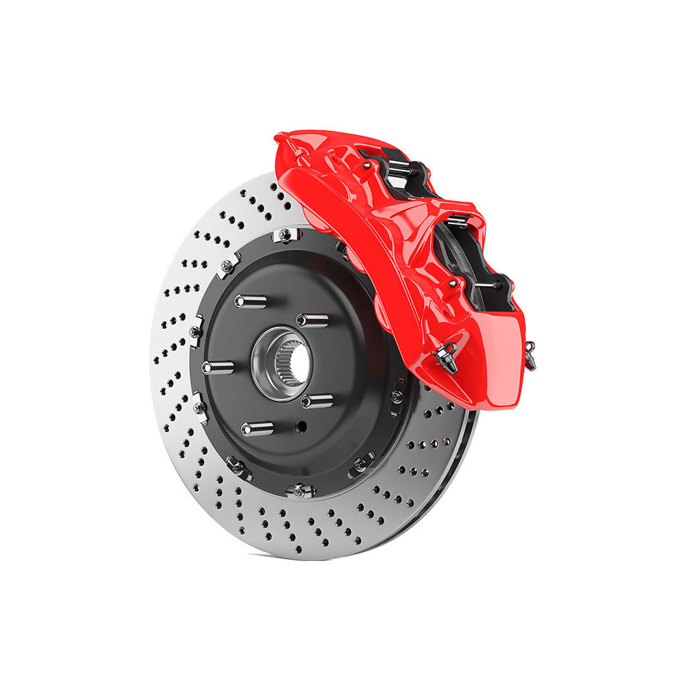 Bridgestone Front Brake Kit With Red Calipers