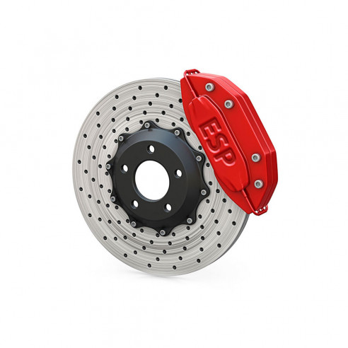 Wildwood Front & Rear Brake Kit With Red Calipers