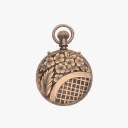 Vivid Peace Pattern Case Pocket Watch for Men