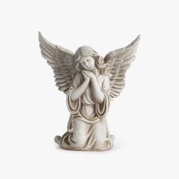 Napco Kneeling Angel With Wings Garden Statue