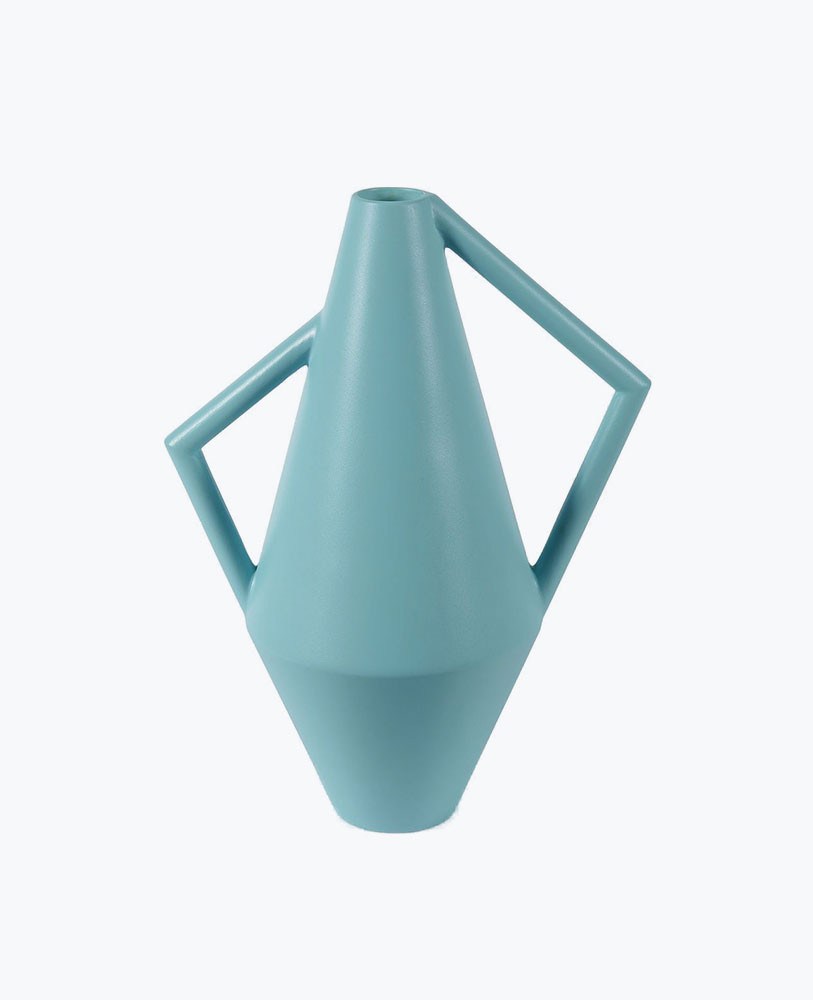 Atipico Small Ceramic Kora Vase | Silk Sky Blue