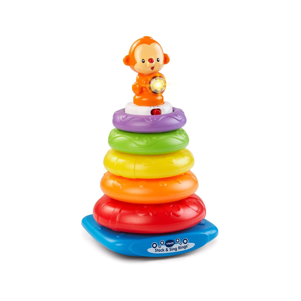 Stacking Rings Toys for Kids Boys and Girls - 7 Rings