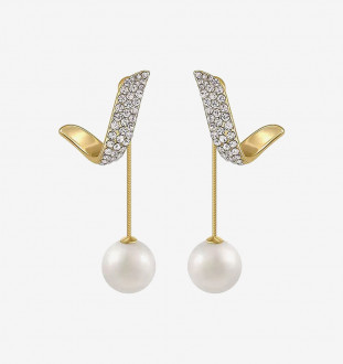Taoya Geometric Pearl Earrings