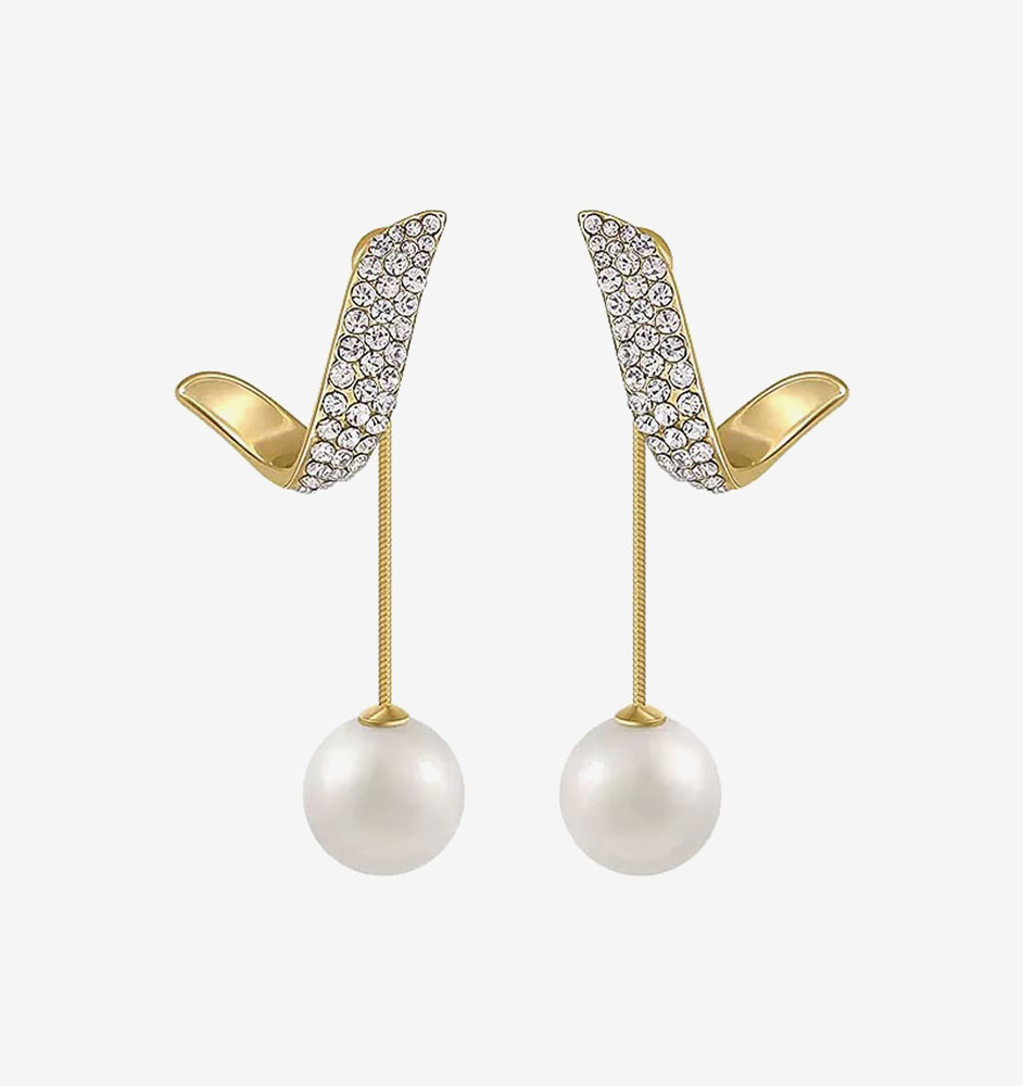 Taoya Geometric Pearl Earrings