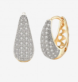 Gold Plated Crystal Earrings