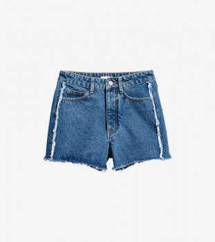 Blue Jean Denim Cutoff Shorts