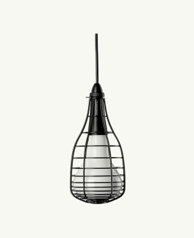 Homesake Vintage, Black Metal Crown Hanging Light